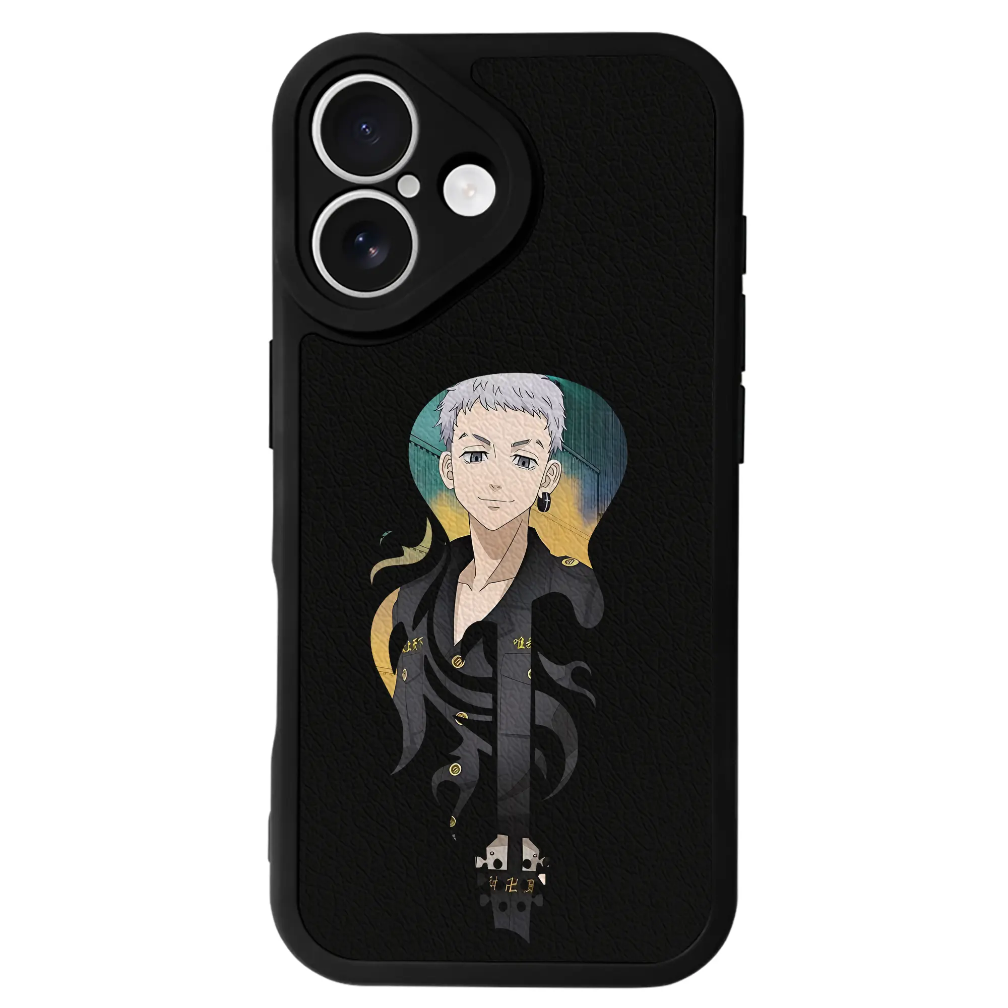 東京リベンジャーズ グッズ,三ツ谷隆 - IPhone 16シリーズ対応 ・ シリコンスマホケース ・ レザー調 ・ 高精度フィット ・ 耐衝撃 ・ ワイヤレス充電対応 ・ 精密カット